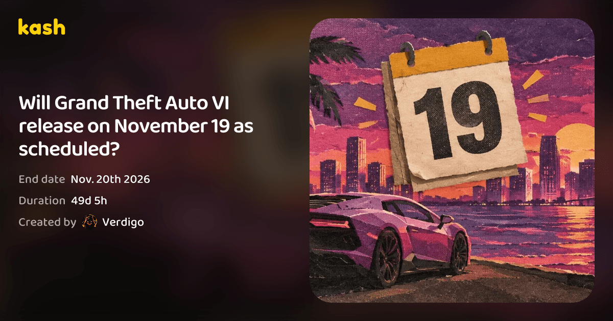 Will Grand Theft Auto VI release on November 19 as scheduled?